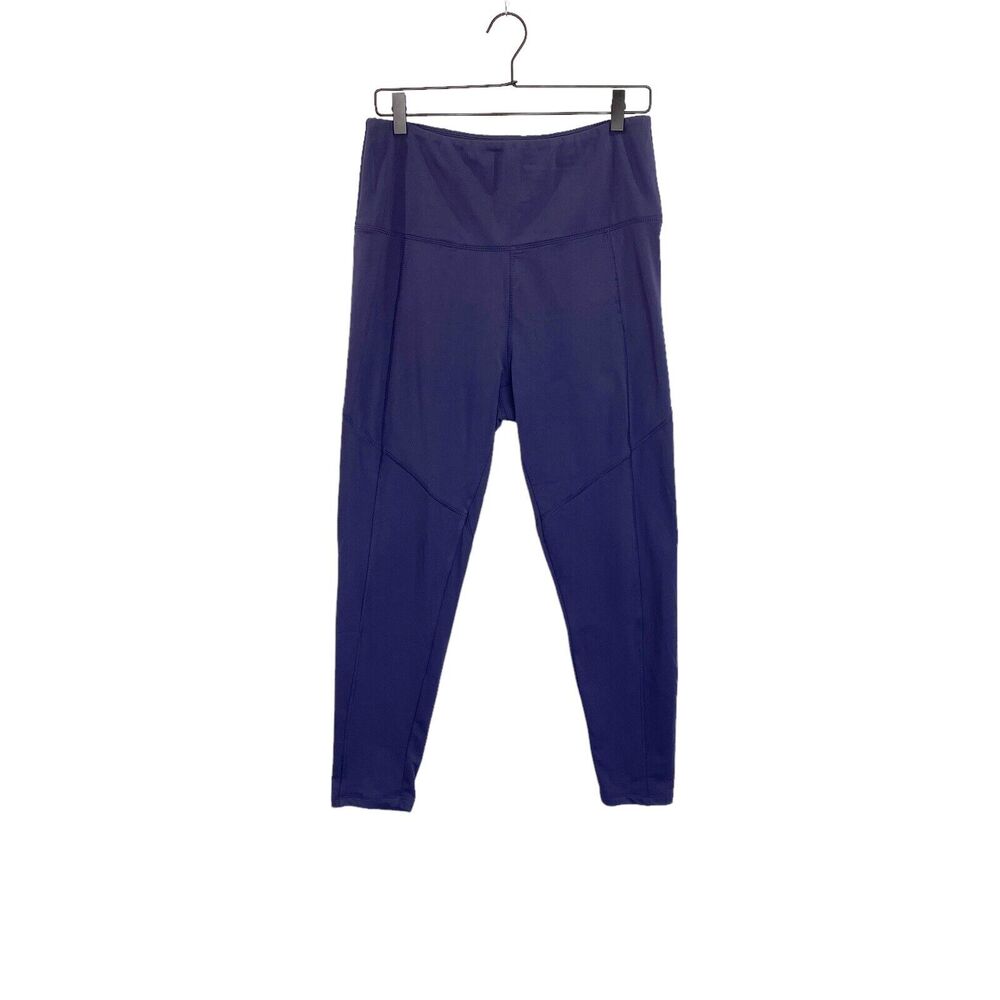 Marika Pants Womens Medium Blue Soft Lining Workout Leggings 24" Inseam 12" Rise
